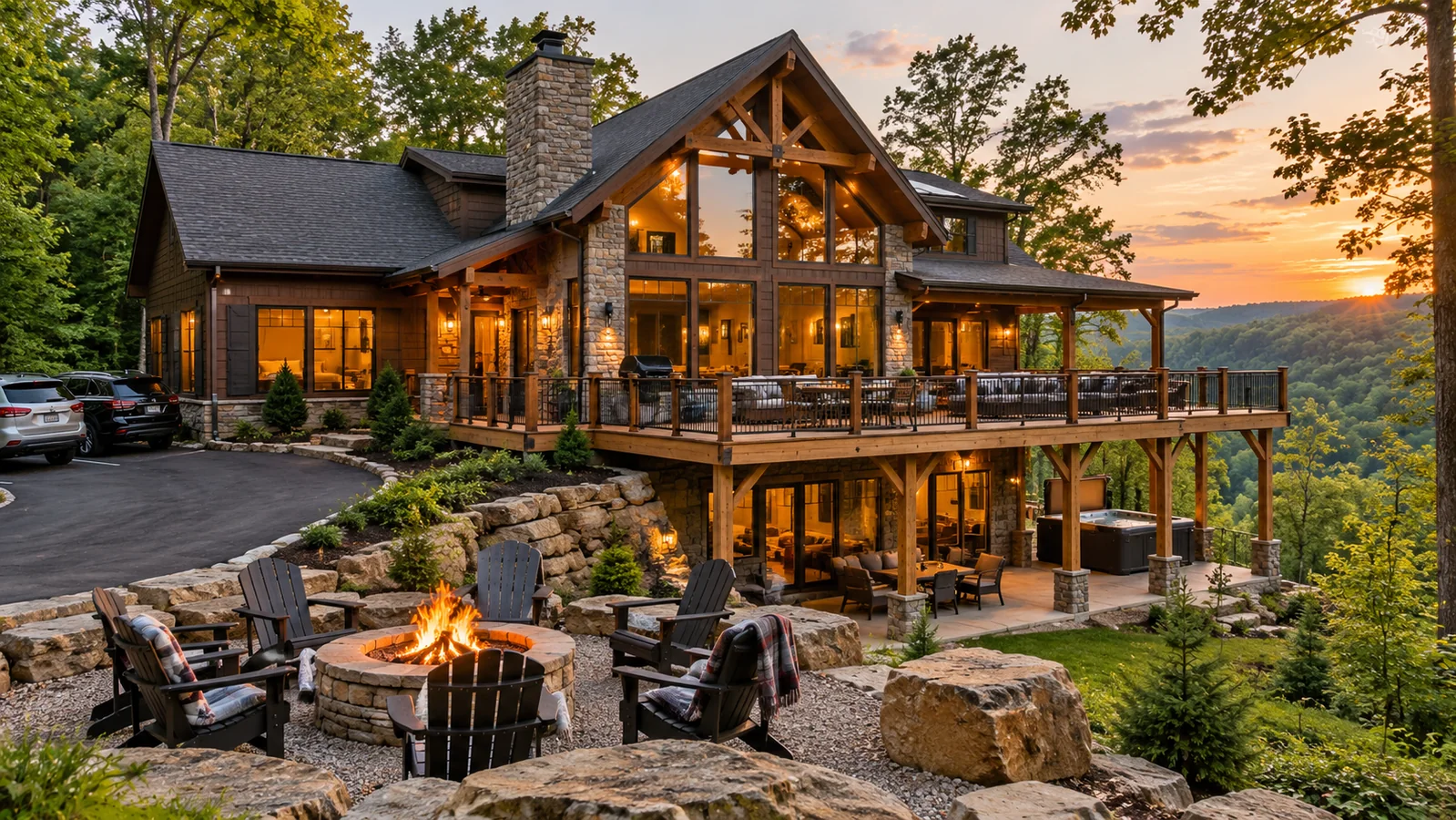 Hocking Hills Rentals for 10–18 People: Count Beds, Bathrooms, Parking and Rules